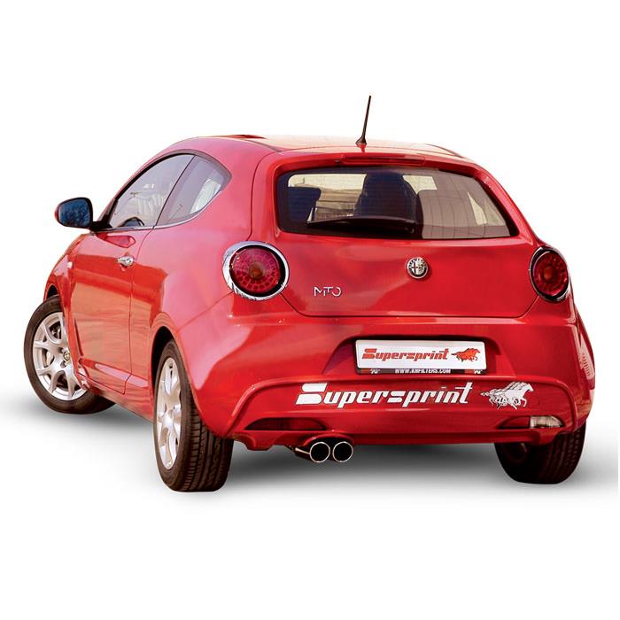 Supersprintセンターマフラー/リアマフラー [Alfa Romeo ミト 1.4ターボスポーツ 2009-2010 955141 1.4T  155ps][Alfa Romeo ミト イモラリミテッドエディション 2009-2010 955141 1.4T 155ps][Alfa Romeo  ミト スプリント 2010- 95514P / 955142 1.4T 135ps][Alfa Romeo 