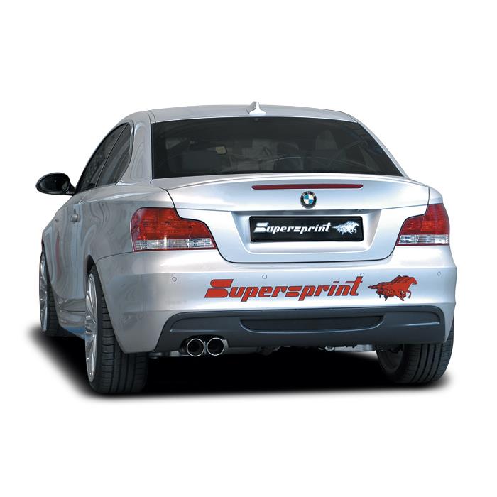 Supersprintリアマフラー [BMW E82 135i クーペ 2008-2010 UC35 3.0ツインT N54 306ps][BMW  E82 135i クーペ 2010-2012 UC30 3.0T N55 306ps]