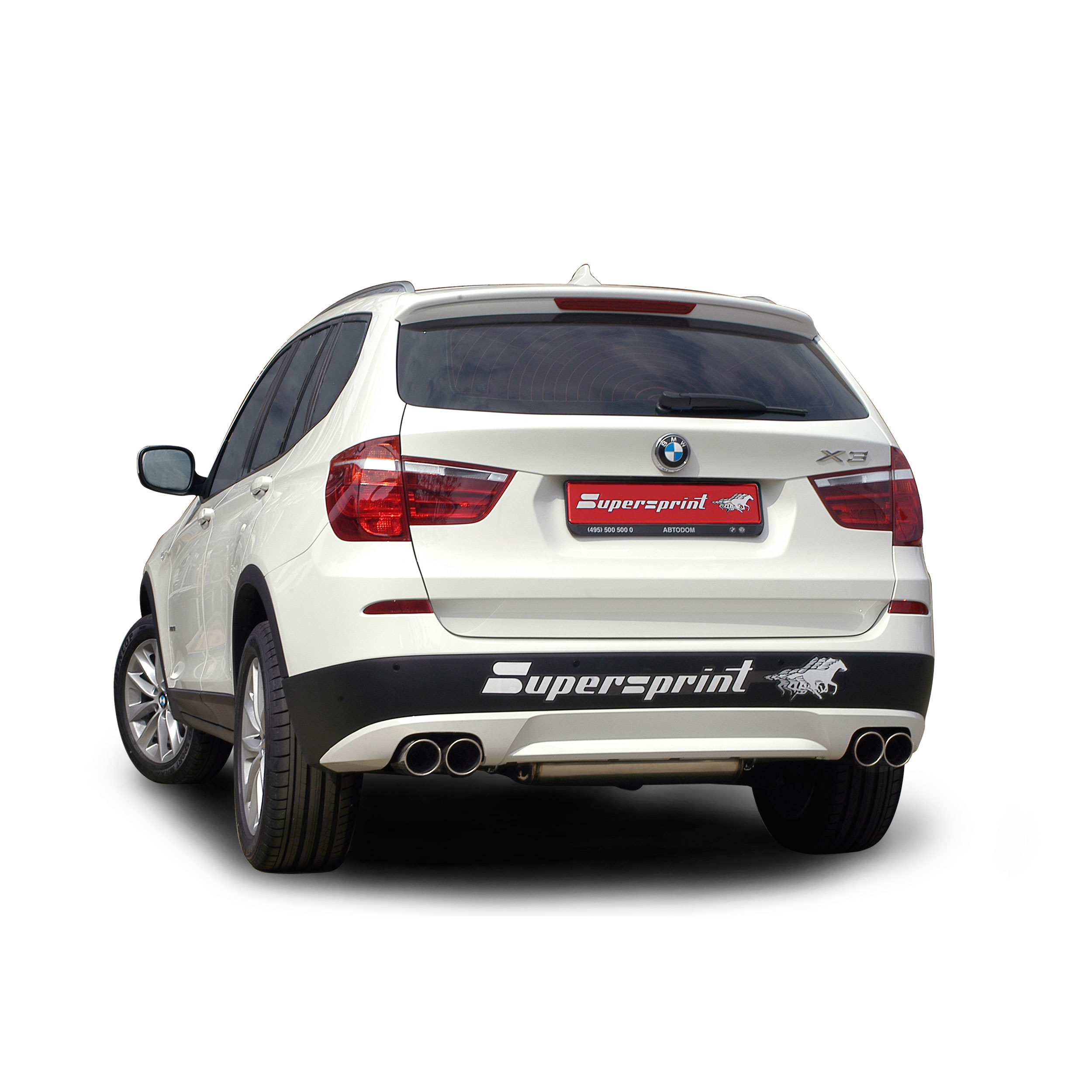 Supersprintリアマフラー(左右出し) [BMW X3 F25 xDrive 35i 2011-2017 WX35 3.0T N55  306ps]